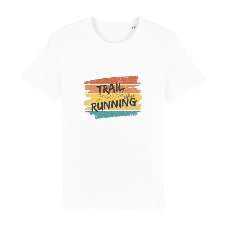 Trailrunning Retro Stripes - Bio Premium T-Shirt