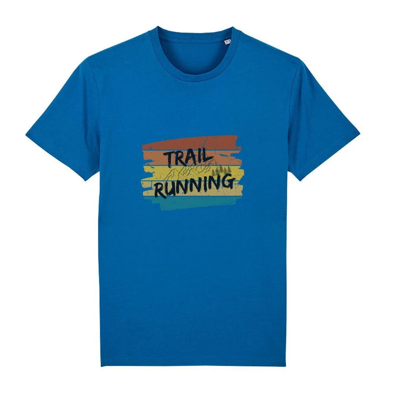 Trailrunning Retro Stripes - Bio Premium T-Shirt