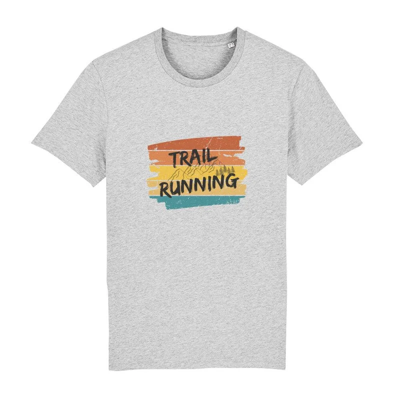 Trailrunning Retro Stripes - Bio Premium T-Shirt