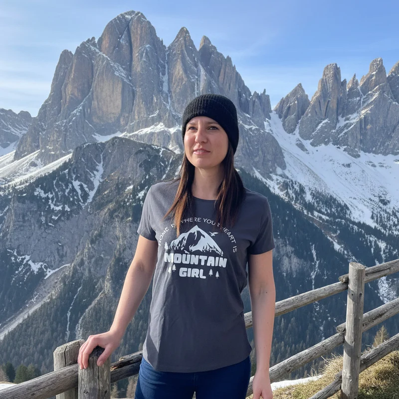 Mountain Girl - Damen Premium T-Shirt