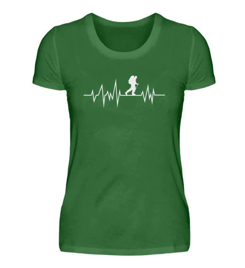 Hiking Heartbeat - Damen Premium T-Shirt