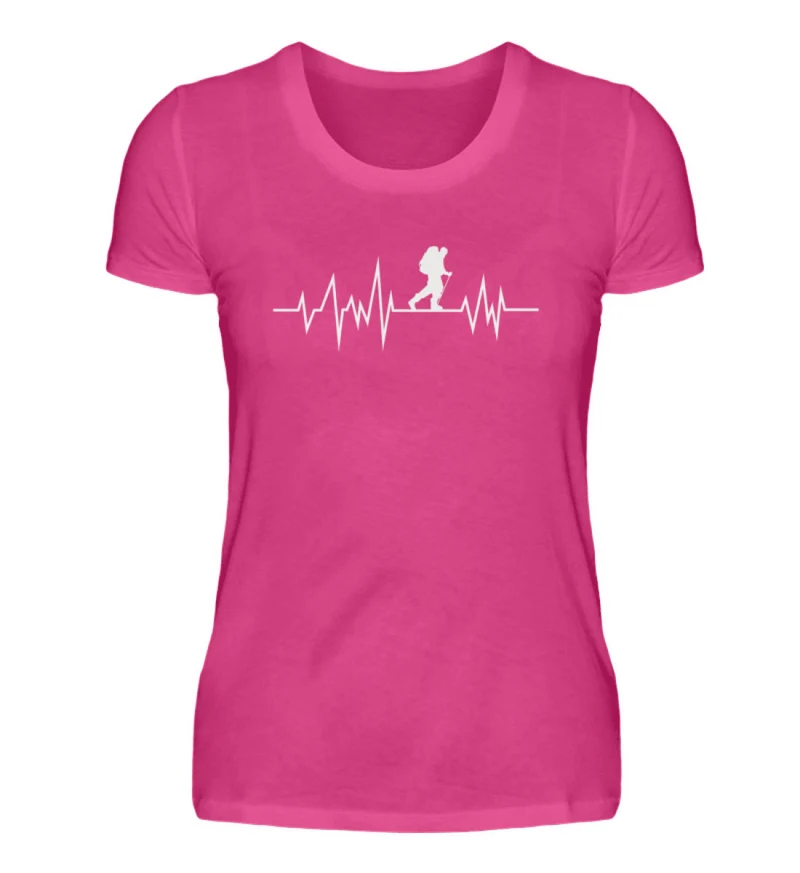 Hiking Heartbeat - Damen Premium T-Shirt