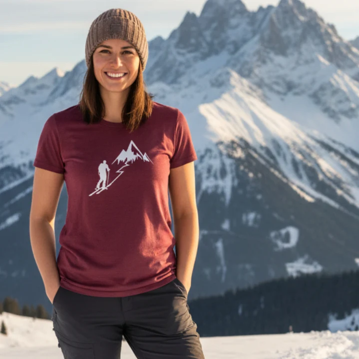 SKITOURING - Damen Premium T-Shirt