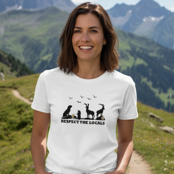 Respect the Locals - Damen Premium T-Shirt