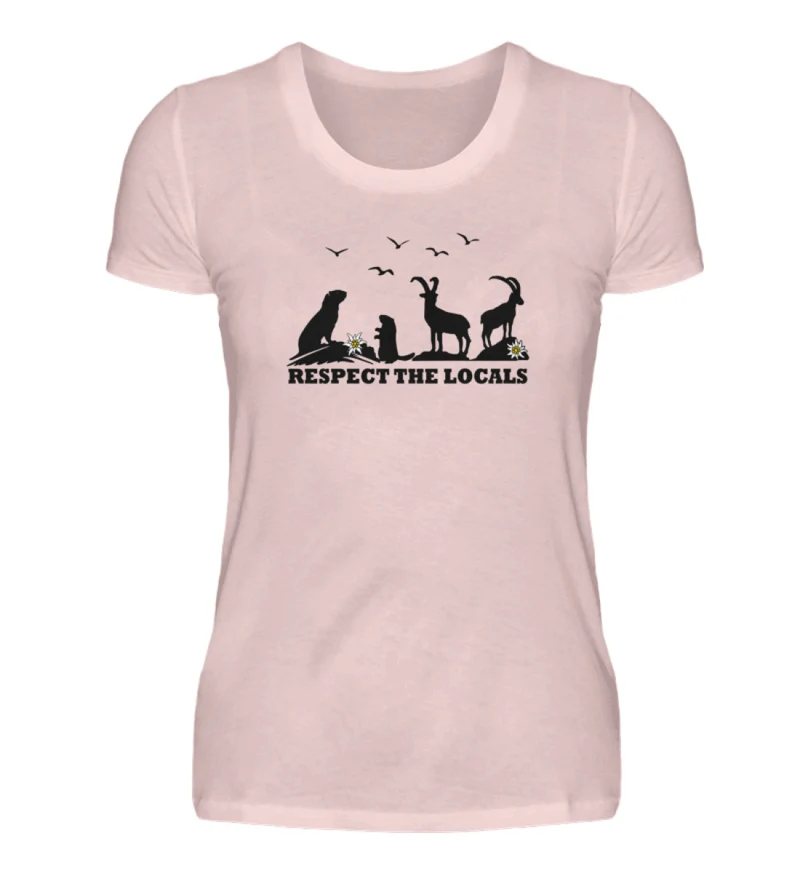 Respect the Locals - Damen Premium T-Shirt