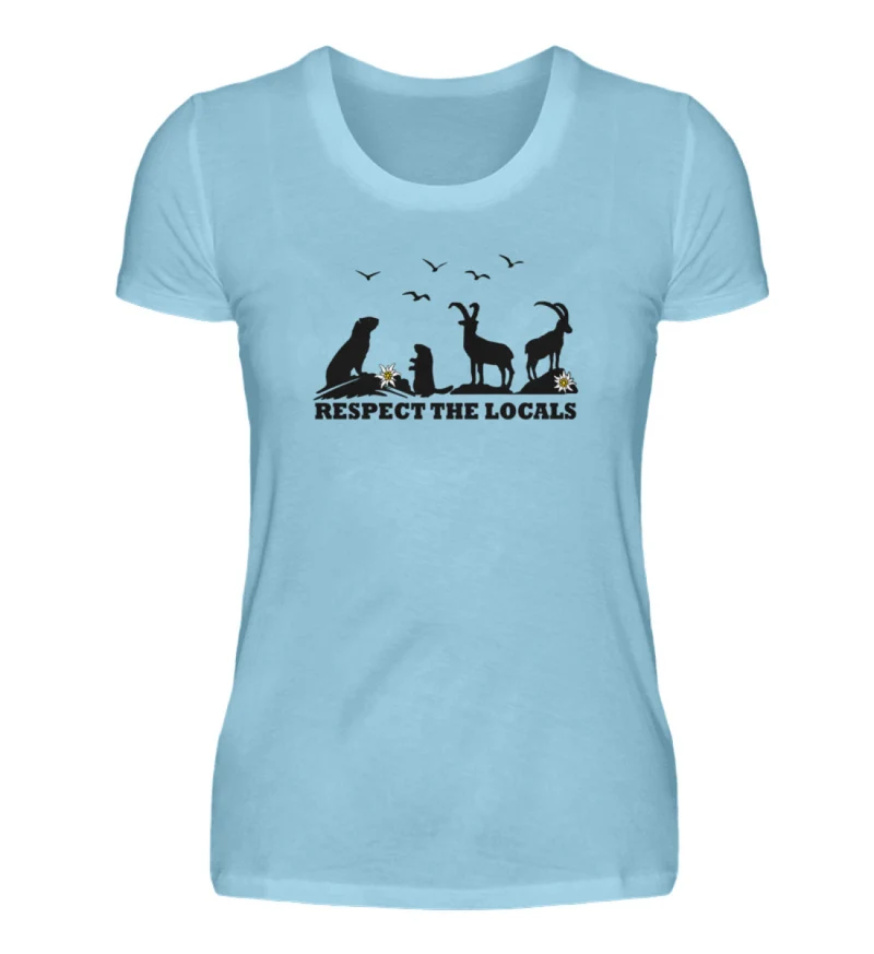 Respect the Locals - Damen Premium T-Shirt