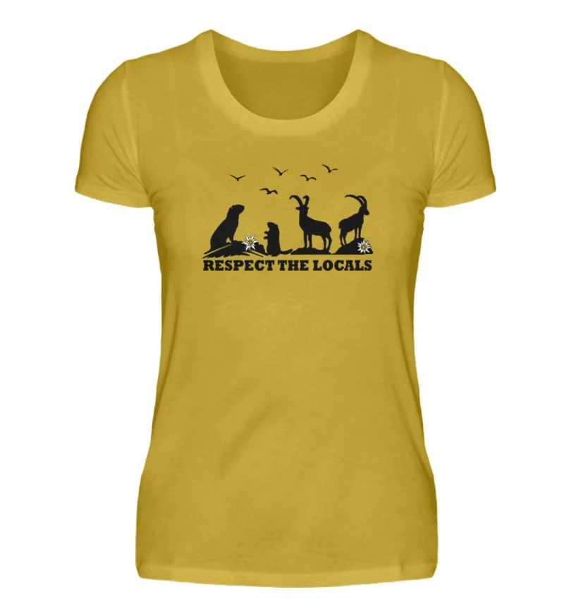 Respect the Locals - Damen Premium T-Shirt