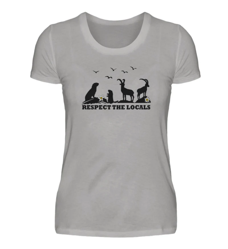 Respect the Locals - Damen Premium T-Shirt