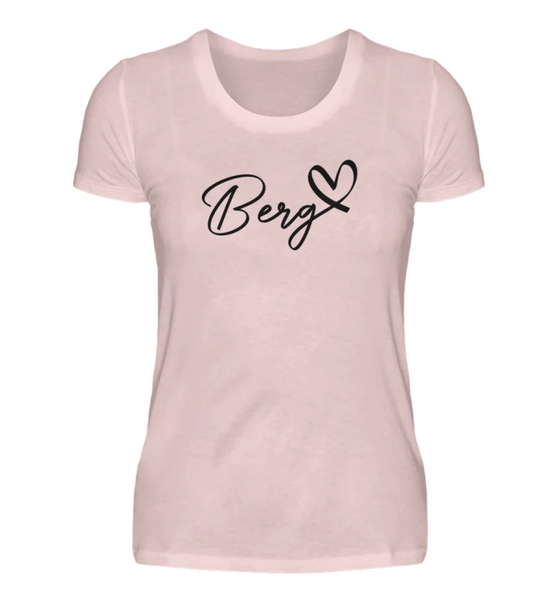 Berg Herz - Damen Premium T-Shirt