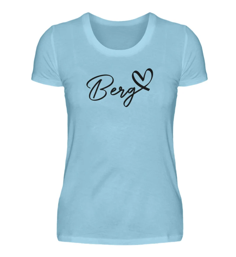 Berg Herz - Damen Premium T-Shirt