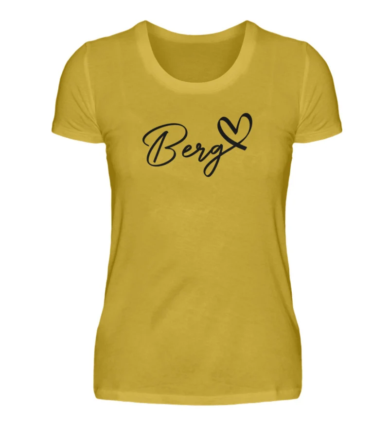 Berg Herz - Damen Premium T-Shirt
