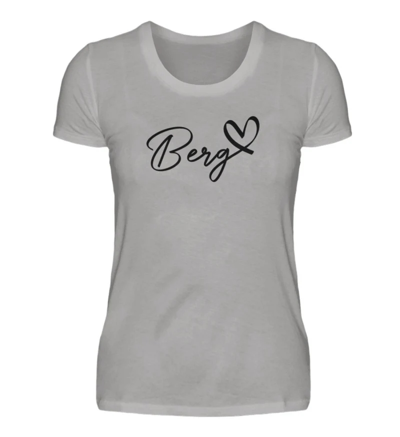 Berg Herz - Damen Premium T-Shirt