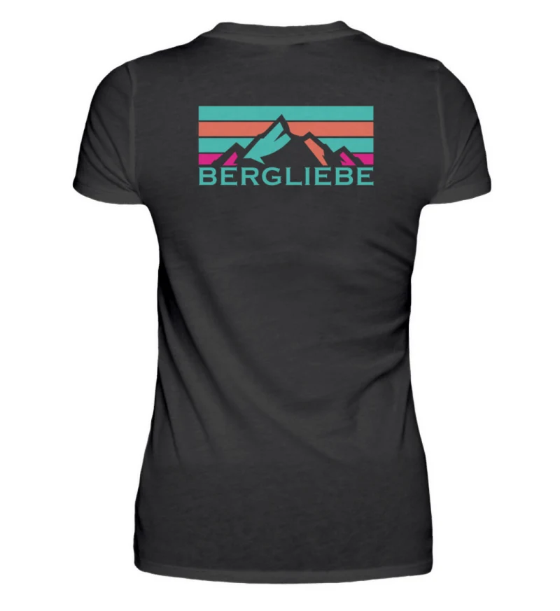 Bergliebe ON TOP Backprint - Damen Premium T-Shirt