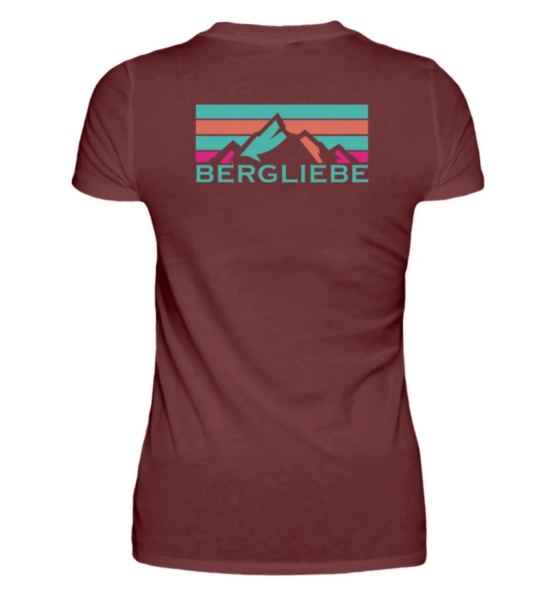 Bergliebe ON TOP Backprint - Damen Premium T-Shirt