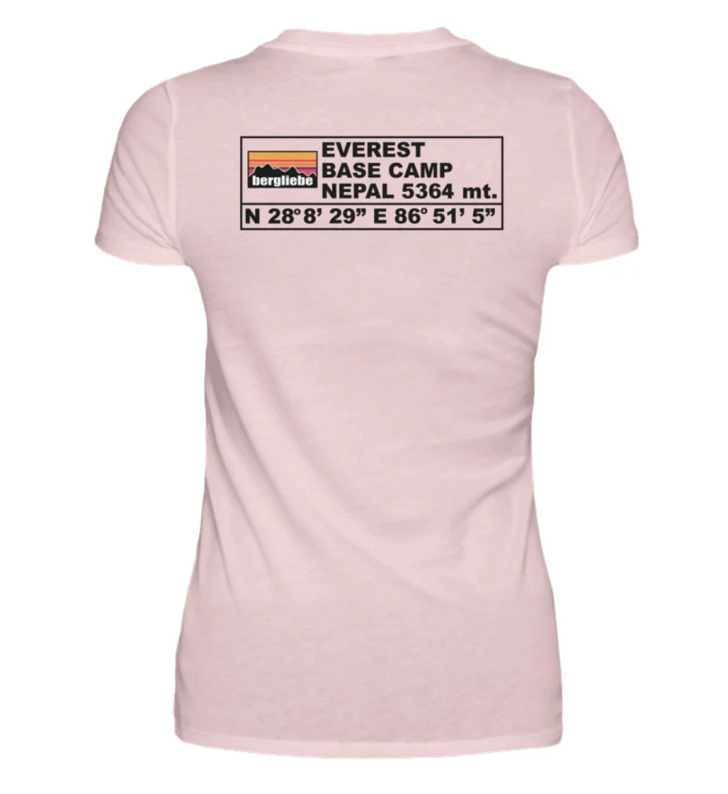 Everest Base Camp Backprint - Damen Premium T-Shirt
