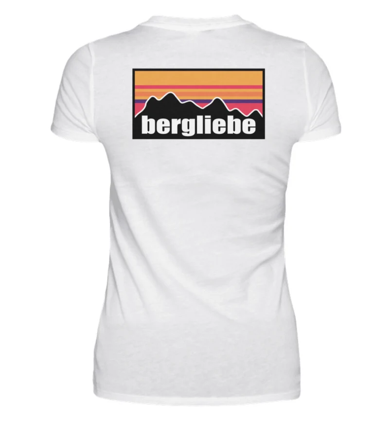 Bergliebe Backprint - Damen Premium T-Shirt