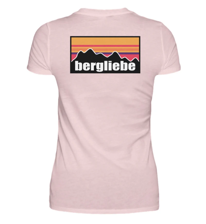 Bergliebe Backprint - Damen Premium T-Shirt