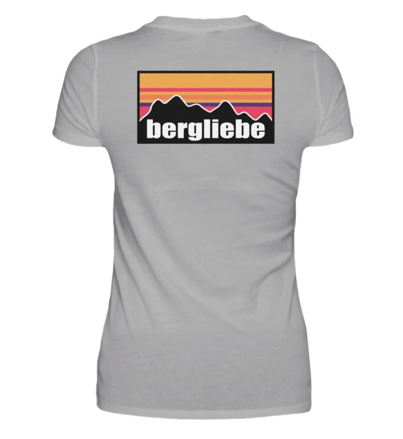 Bergliebe Backprint - Damen Premium T-Shirt