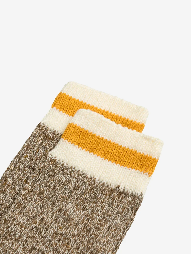 Rag socks kaki con giallo