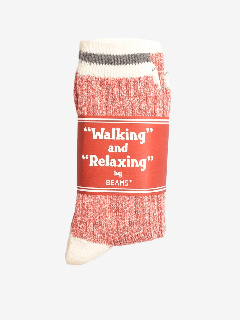 Rag socks rossi con grigio