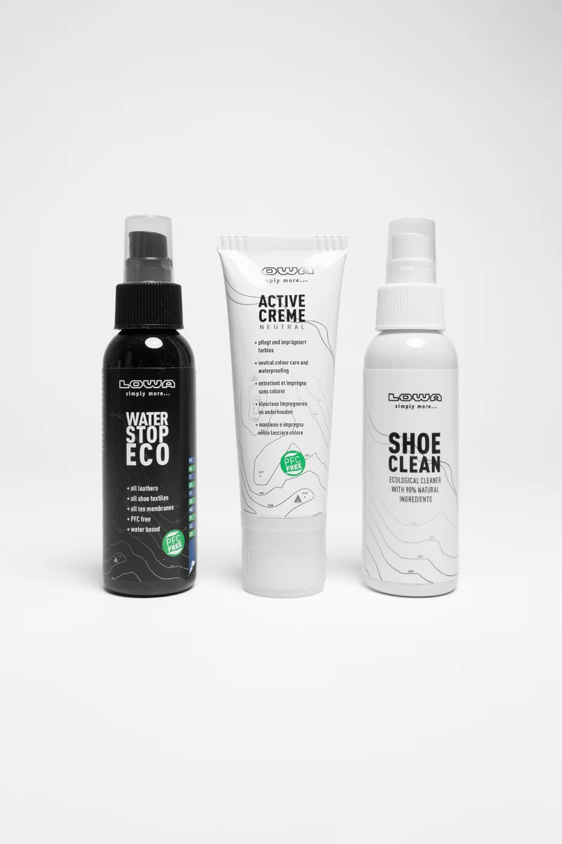 Care Set Eco Farbneutral mit Water Stop Eco + Active Creme + Shoe Clean