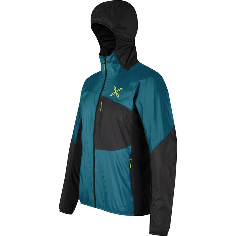 Montura Traccia Octa Hooded Herren Skitourenjacke steel-blue-sunny-lime