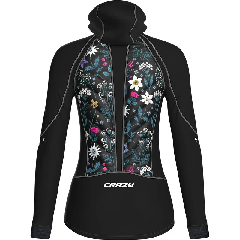 Crazy Idea Jacket Channel Damen Isolationsjacke print-alpin-flower