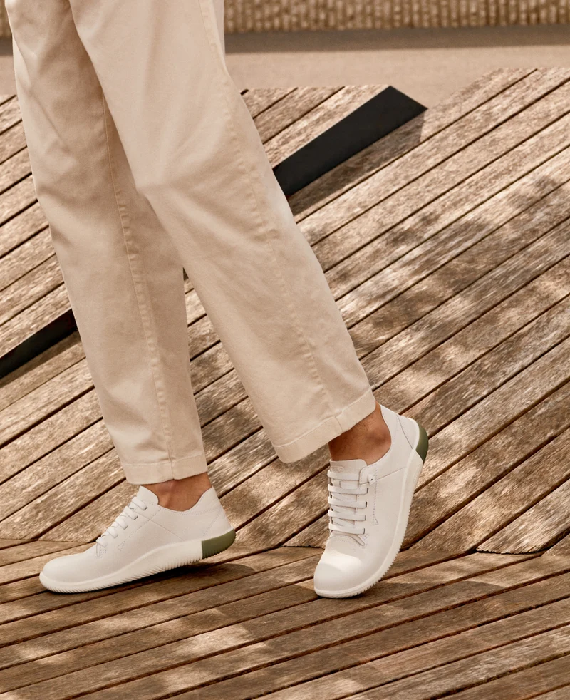 KNX Ledersneaker für Herren | Star White/Star White