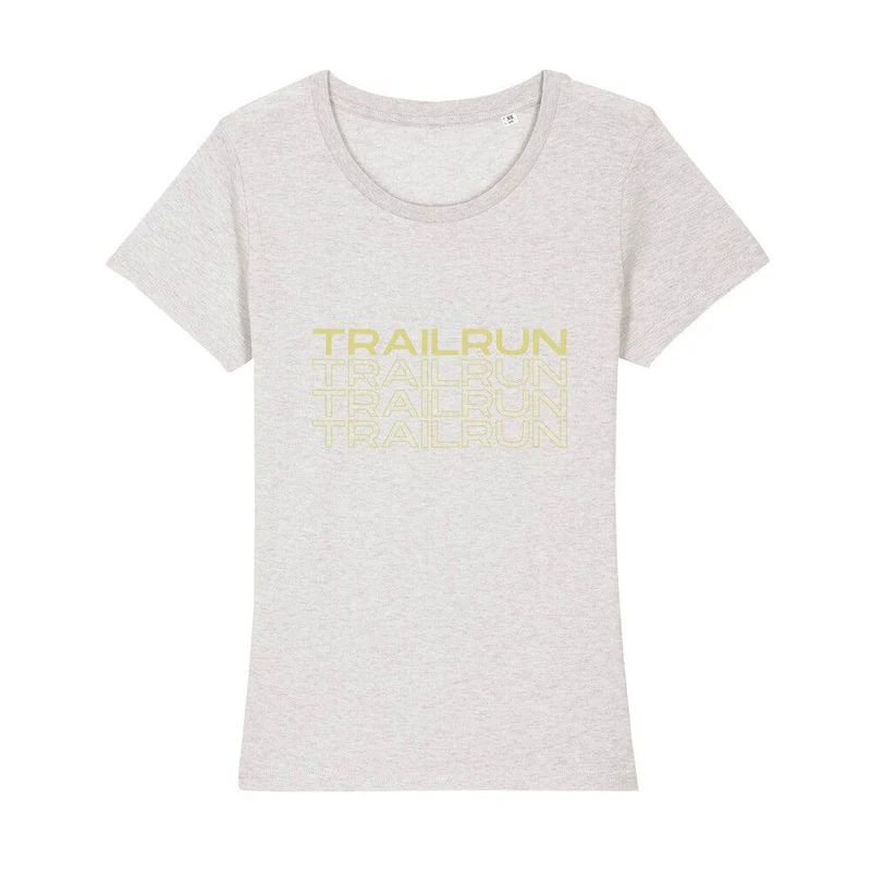 TRAILRUN Letters transparent - Premium Bio T-Shirt Damen