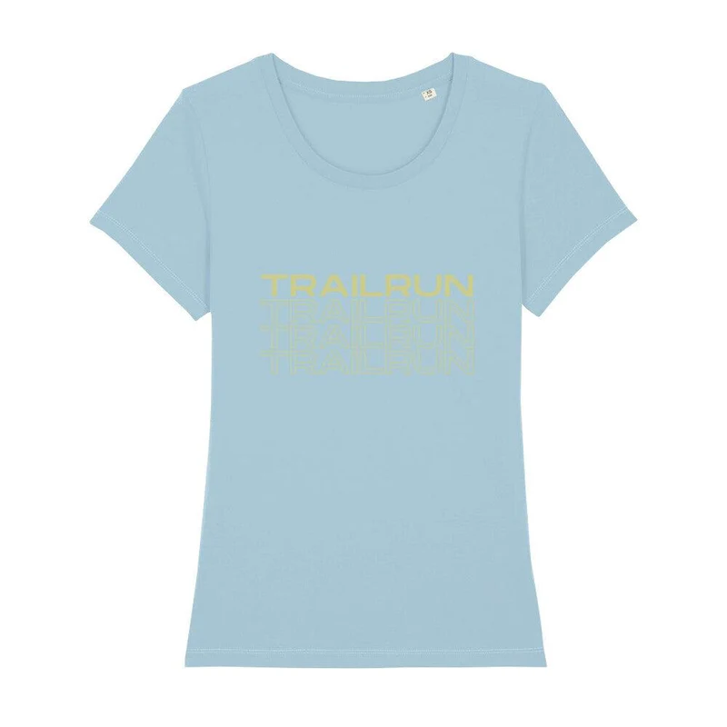 TRAILRUN Letters transparent - Premium Bio T-Shirt Damen
