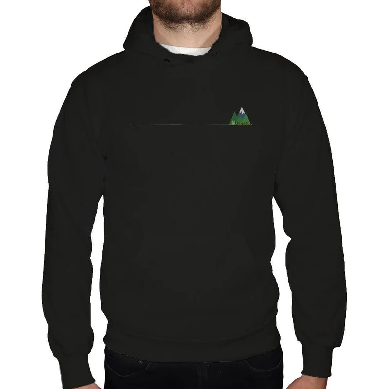 Laufweg Trail Gebirge - Bio Premium Hoodie