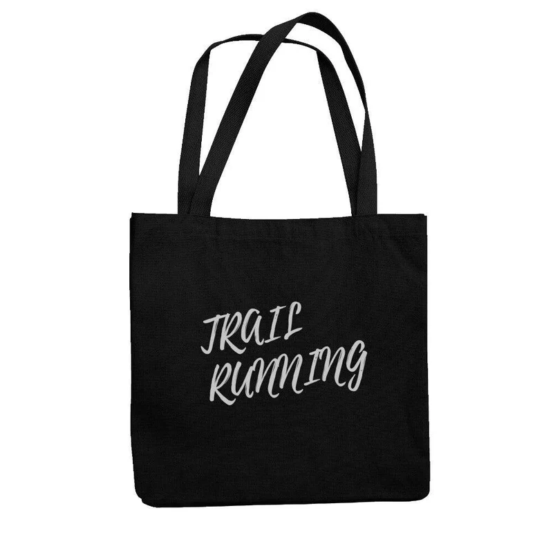 Trail Running Minimal Letters - Jutebeutel