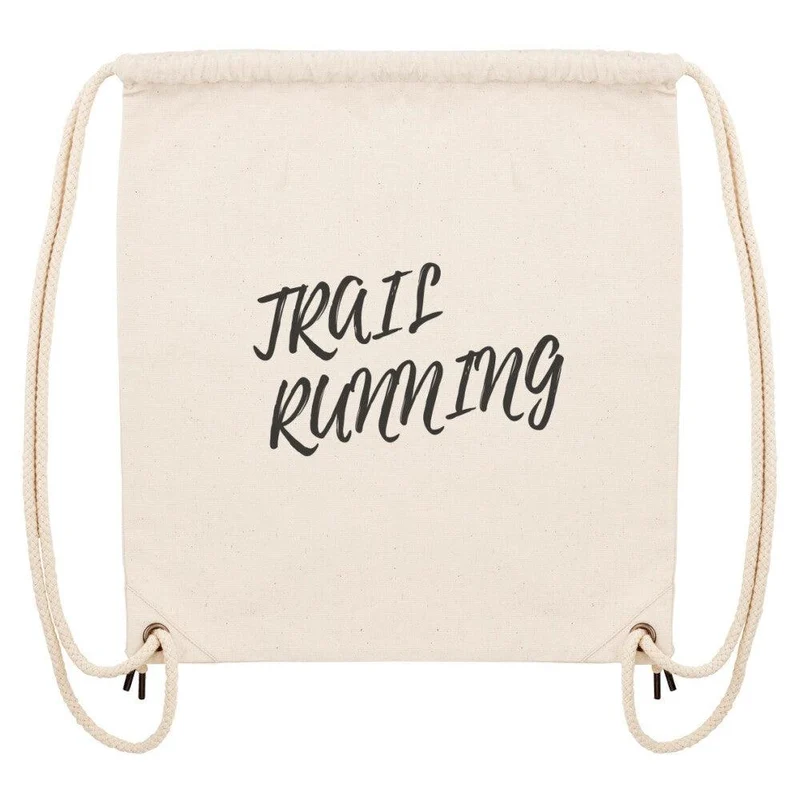 Trail Running Minimal Letters - Gym Bag, Sportbeutel