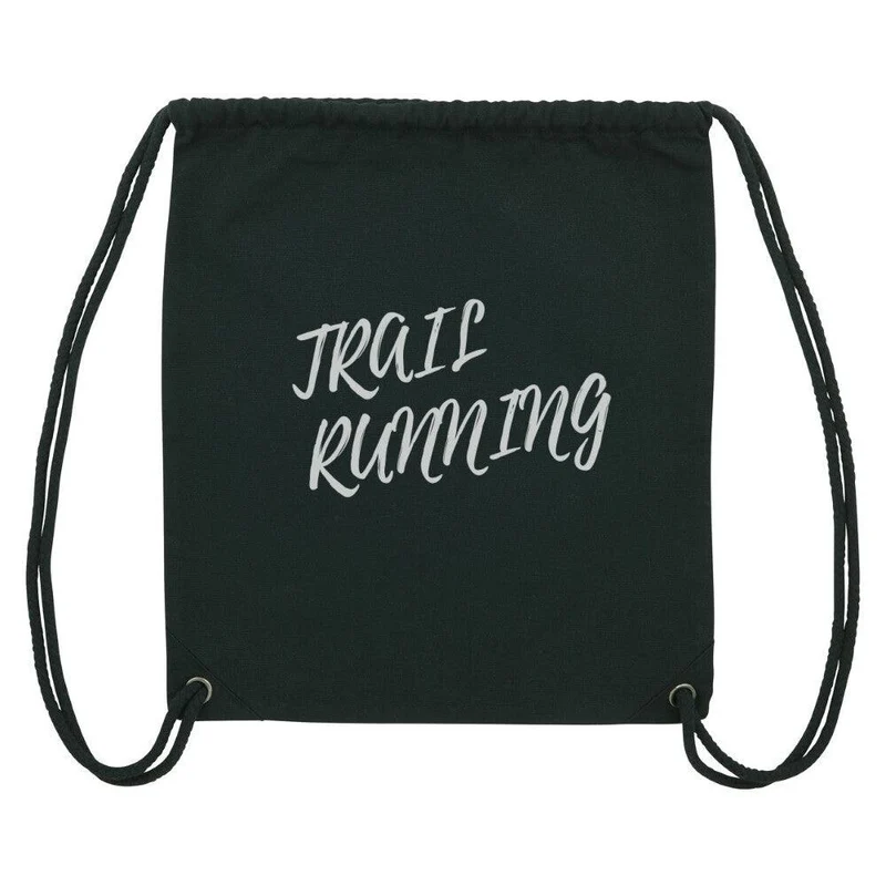 Trail Running Minimal Letters - Gym Bag, Sportbeutel