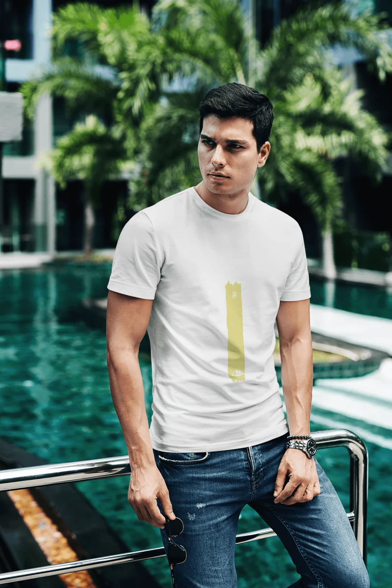 Green Stripe Runner - Bio Premium T-Shirt