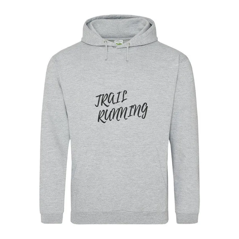 Trail Running Minimal Letters - Bio Premium Hoodie