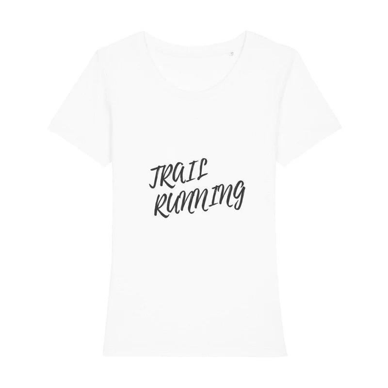Trail Running Minimal Letters - Premium Bio T-Shirt Damen