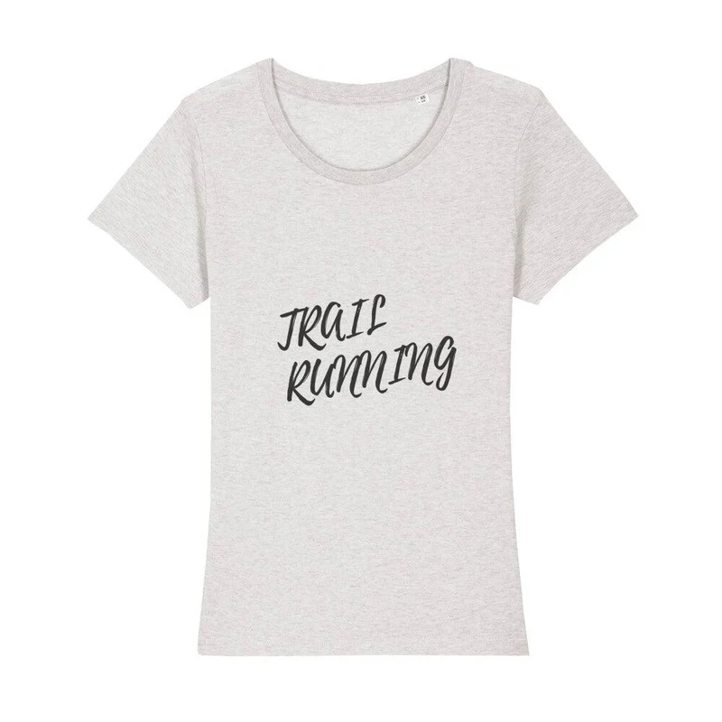 Trail Running Minimal Letters - Premium Bio T-Shirt Damen