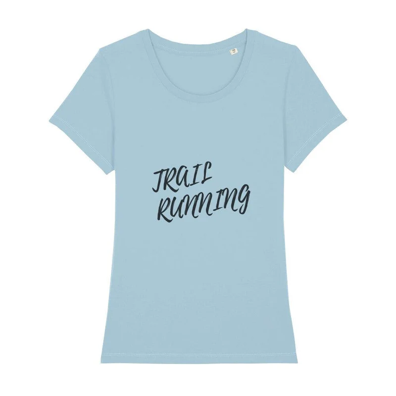 Trail Running Minimal Letters - Premium Bio T-Shirt Damen