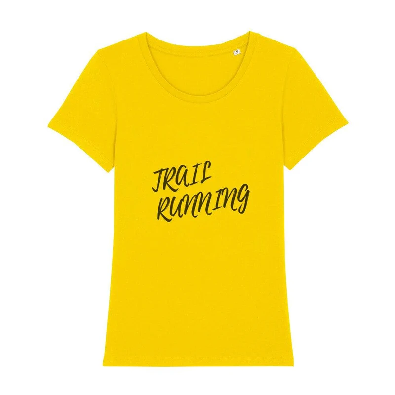 Trail Running Minimal Letters - Premium Bio T-Shirt Damen