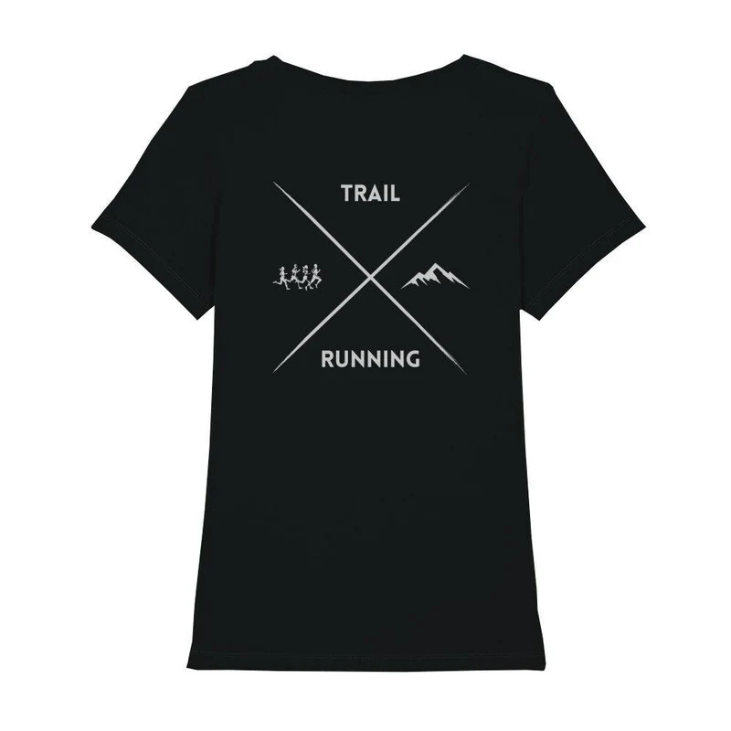 Trail Running Cross - Premium Bio T-Shirt Damen