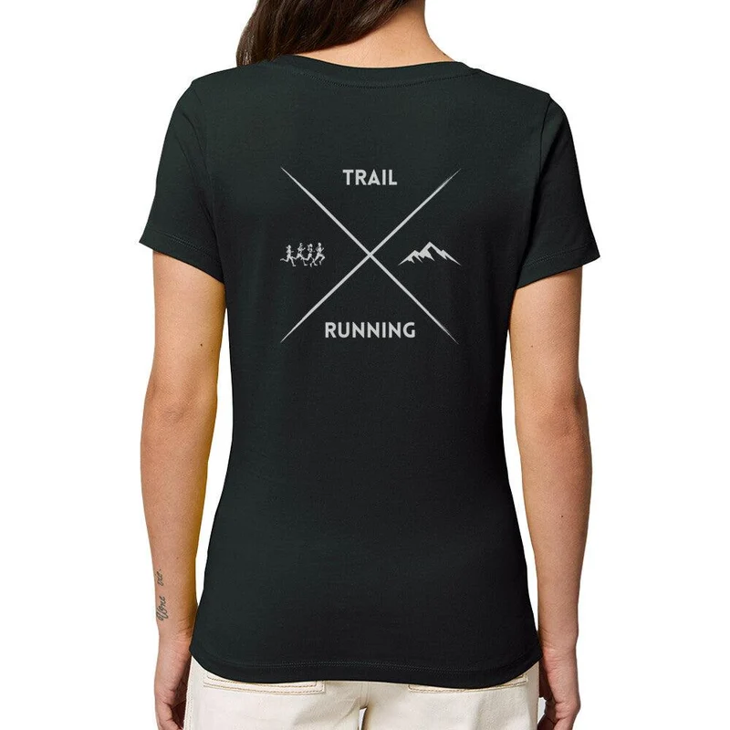 Trail Running Cross - Premium Bio T-Shirt Damen