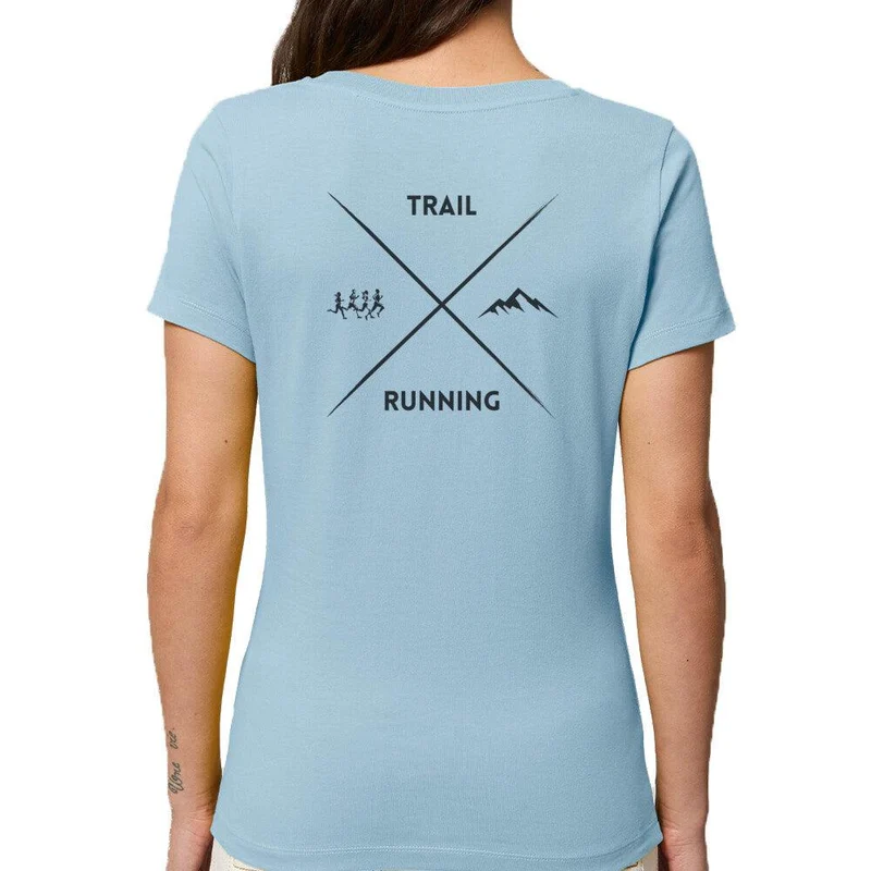 Trail Running Cross - Premium Bio T-Shirt Damen