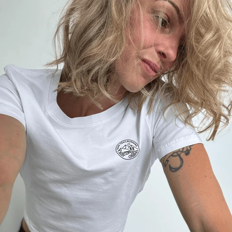 Logo Team Trailrunning - Bauchfreies T-Shirt Frauen