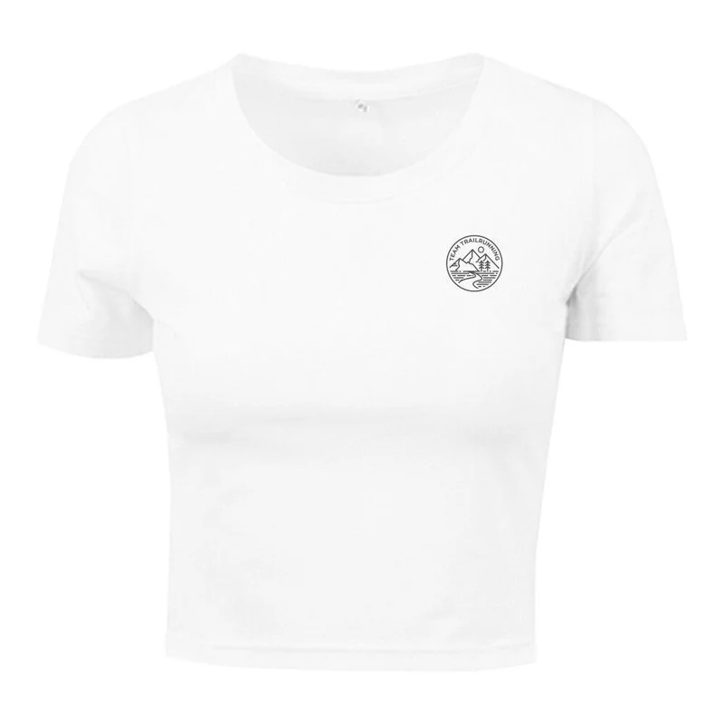 Logo Team Trailrunning - Bauchfreies T-Shirt Frauen
