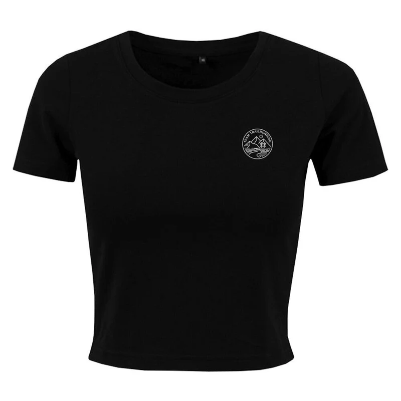 Logo Team Trailrunning - Bauchfreies T-Shirt Frauen