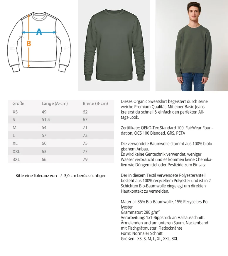 Bergliebe Unisex Premium Organic Sweatshirt