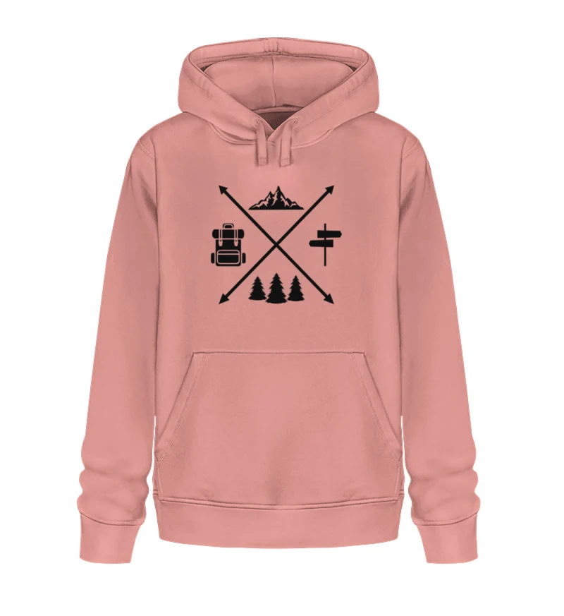 Hiking Cross - Unisex Premium Organic Hoodie