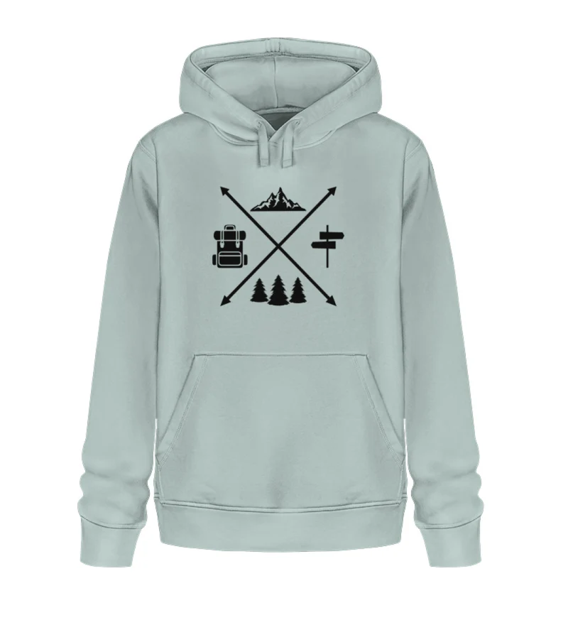 Hiking Cross - Unisex Premium Organic Hoodie