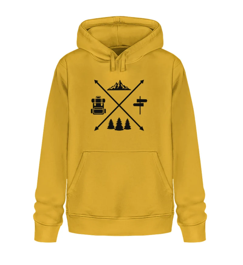 Hiking Cross - Unisex Premium Organic Hoodie